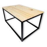 Mesa Ratona Industrial De Hierro Y Madera 80 X 50 