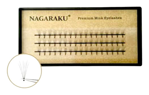 Pestañas 6 D Nakaraku Profecional 100% Natural Kit X 2