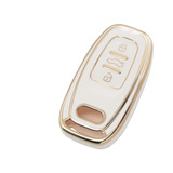 White Tpu Smart Key Fob Case Protective Cover Compatible Wit
