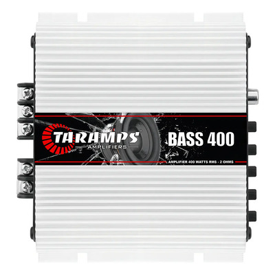 Amplificador Taramps Bass 400 1 Canal 2 Ohms 400 Watts Blanco | Meses sin interés