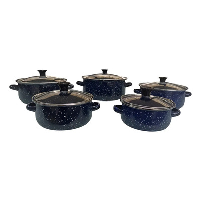 Ollas De Peltre C Tapa Cristal Azul 16,18,20,22,24 Shorbull | Envío gratis