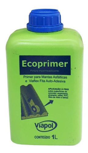 Ecoprimer - Primer Para Mantas Asfálticas - 1l - Viapol