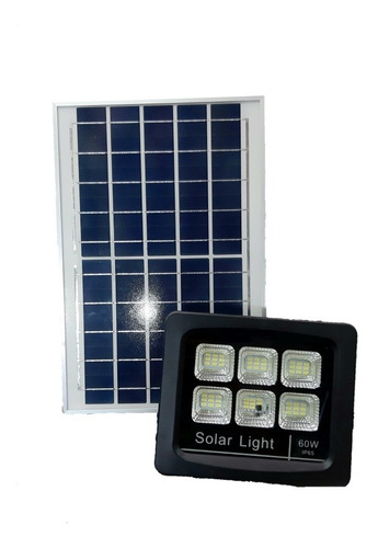 Reflector Led 60w Con Panel Solar  