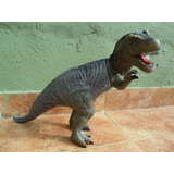 Dinosaurio T-rex Plastico Soplado Articulado 33 Cm Argentino