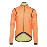 Chaqueta Ciclismo Bioracer Kaaiman Fluo Orange Hombre