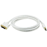 Monoprice 10 Ft 28 Awg Displayport A Cable Dvi  Color Blanco