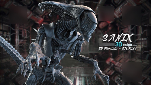  Archivo Stl Impresión 3d - Alien Queen Sanix