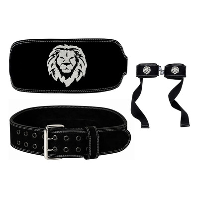 Faja Cinturon + Straps Kit Entrenamiento Gym Hombre Ironking Talla Ch | Meses sin interés