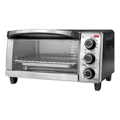 Horno Eléctrico Black+decker To1755 Convección 4 Rebanadas Color Plateado\u002FNegro | Envío gratis