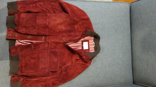 Chaqueta De Gamuza Whitman Roma Vinotinto