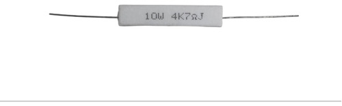 25x Resistor Porcelana Ceramico 4k7 5% 10w Axial Sqpw104k7j