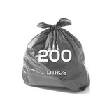 Saco De Lixo Coleta Seletiva 200 Litros Comum - 50 Unidades