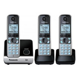 Telefone Sem Fio Base 2 Ramais Panasonic Kx-tg6713lbb Preto