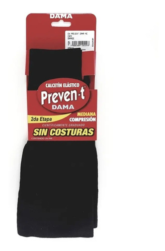 Calceta Compresión Moderada Prevent Dama 2da. Etapa