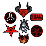 Parches Diablo Infiierno Hell Devil Satanas Bordados X U.