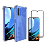 Carcasa Trk Antishock Para Xiaomi Redmi 9t + Lamina Completa