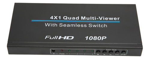 Interfaz Multimedia Hd Quad Multi Viewer 4x1, 4 Entradas Y 1