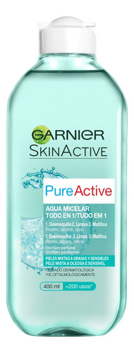 Agua Micelar Skin Active Pure X400ml Garnier