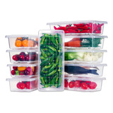 Organizadores De Frutas Para Refrigerador 1.5 L 10 Unidades