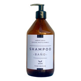 Dispenser Envase Shampoo Ambar Vidrio Reutilizable 500ml