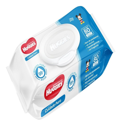 Toallitas Humedas Huggies Care S/aroma 80 Piezas