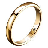 Anillo Compromiso Matrimonio Mujer Y Hombre Oro 18 K, Banda