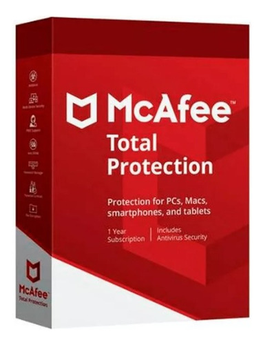 Mcafee Antivírus - Proteção Para 1 Dispositivo 1 Ano Digital