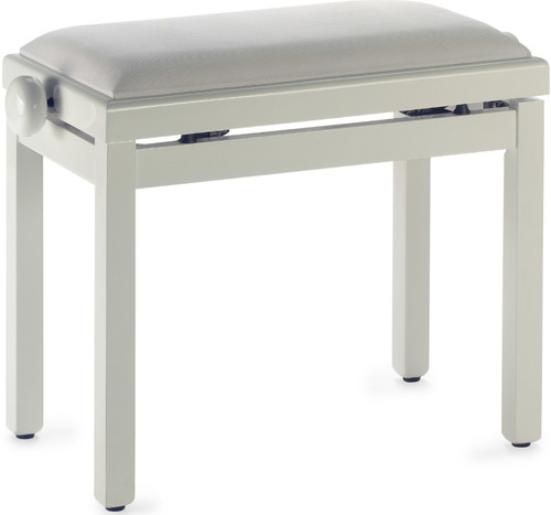 Taburete Stagg Banqueta De Piano Regulable Color Blanco Pb39