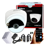Camara De Seguridad Dahua Domo 1080p Con Audio + Ac Para Dvr Color Blanco