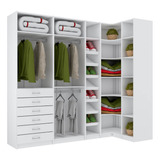 Kit Closet Em L 5 Módulos 100% Mdf M573.b (casa, Loja)