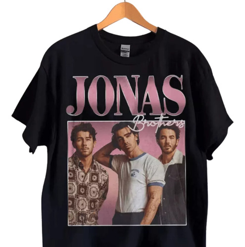 Jonas Brothers Clásico En Rosado En Playera Y Camiseta