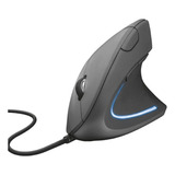 Mouse Vertical Trust  Verto Ergonomic Negro