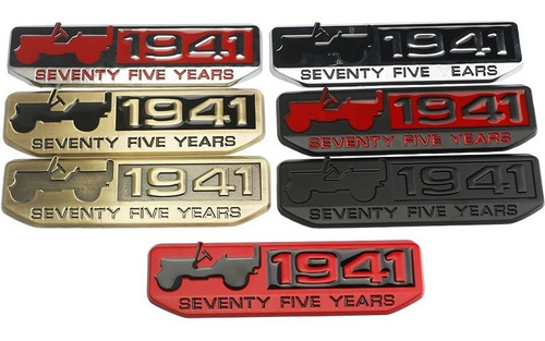 Oferta! Logo 75 Aniversario Jeep Cherokee Wrangler Willys Foto 3