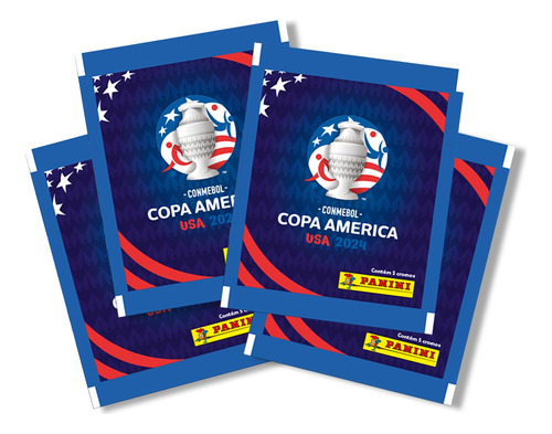 Figuritas Panini Copa América Usa 2024 Pack X 4 Sobres