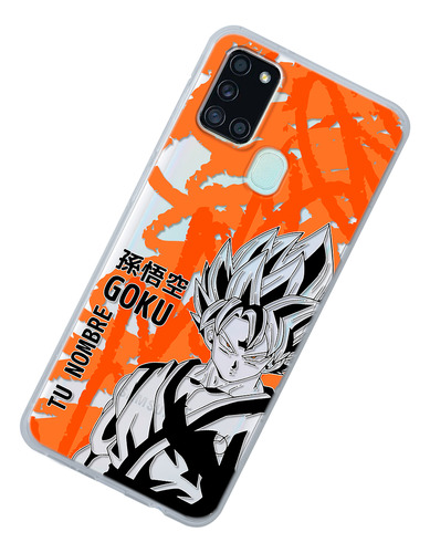 Funda Para Galaxy Dragon Ball Z Goku Super Saiyan Tu Nombre