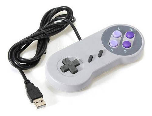 Controle Manete Para Super Nintendo Snes Joystick Usb Pc