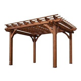 Pergola De Cedro Backyard Discovery Marron