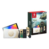 Nintendo Switch Oled 64gb The Legend Of Zelda: Tears Of The Kingdom Edition Cor  Verde E Dourado E Preto