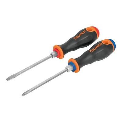 Juego Desarmadores 2 Pz Comfort Grip 3/16'' Truper 19623