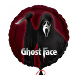 Balão Metalizado Halloween Ghost Face Pânico 45cm - 2 Balões