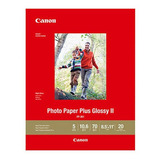 Papel Fotografico Canon Plus Glossyii 8.5x11  20hojas Pp-301