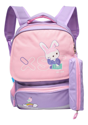 Mochila Infantil Escolar Coelho Baby Astronauta Grande