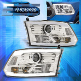 For 09-18 Dodge Ram 1500 2500 3500 Clear Quad Led Drl Pr Aac