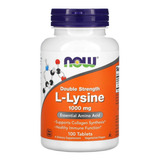 Now Foods L-lisina L Lysine Inmunidad 1000 Mg 100 Tabs Sfn Sabor Sin Sabor