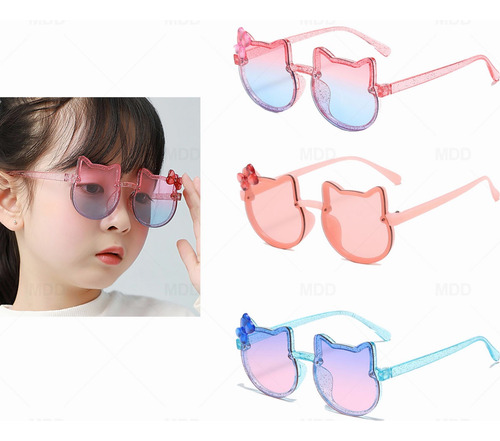 Gafas Lentes De Sol Infantil De Dibujos Animados Gato Katti