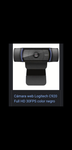 Logitech C922 Pro Stream, Streaming Con Trípode Color Negro