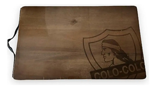 Tabla De Madera Para Picar Logo  Colo Colo Marca Titanio