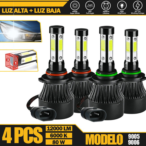 12000lm Kit Luces Led 9005 9006 Luz Alta/baja Para Chevrolet
