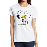 Camisetas Mujer Blusa Dama  Snoopy Con Amigo