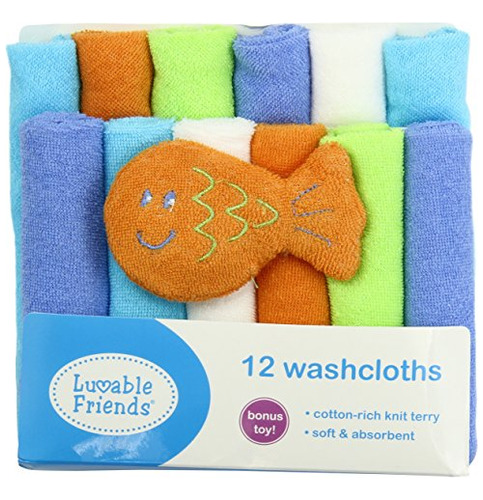 Toallas De Baño De Bebé En Algodón, Azul, Unisex.